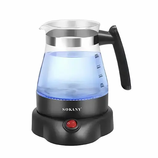 Турка электрическая Sokany SK-09045 800мл с подсветкой 600Вт - фото 1