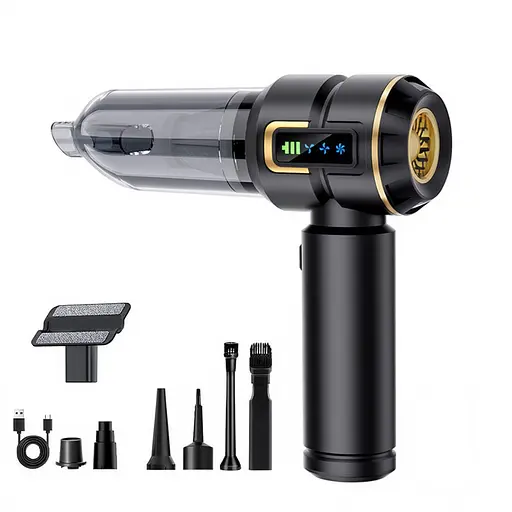 Автомобільний ручний пилосос 4 в 1 6000 мАг акумуляторний автопилосос Shunzhou electronics 