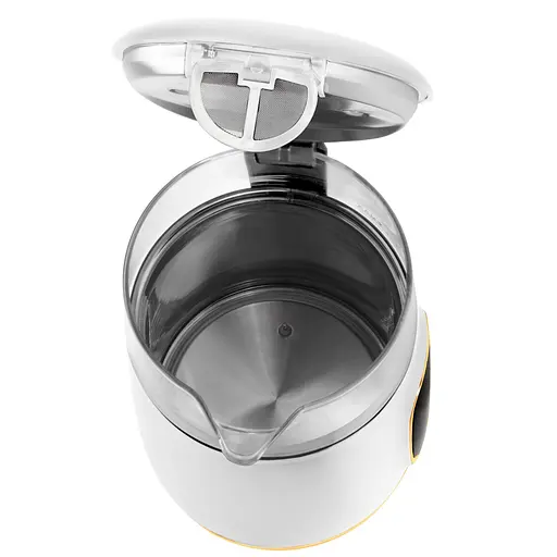 Электрический стеклянный чайник Adler AD 1305, 1.7 л, с регулировкой температуры, Бело-золотой - фото 5