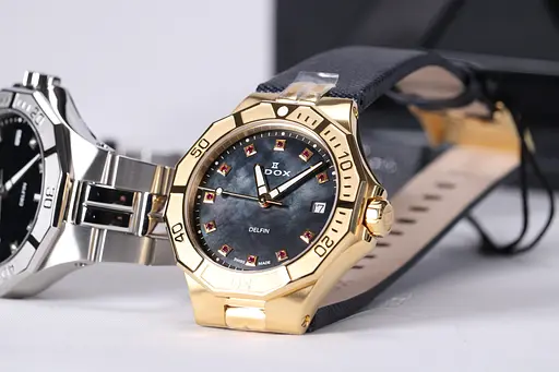 Часы Edox Delfin Diver Date Lady 53020 37JC Nanrud - фото 3
