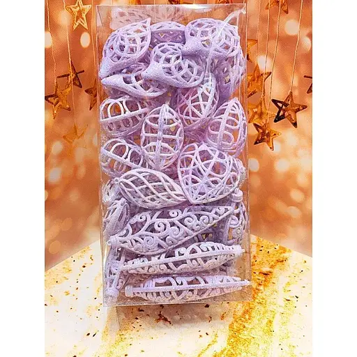 Набір підвісок легкі блискучі 40 шт Ліловий - фото 1