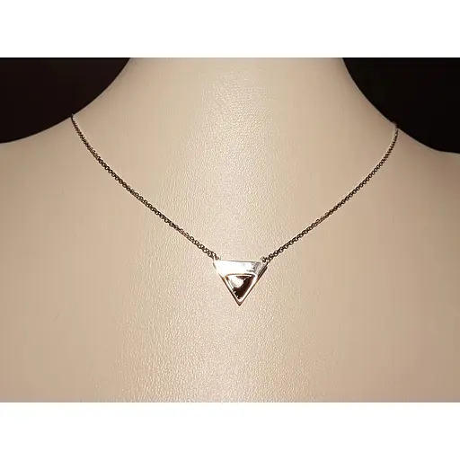 Серебряное колье Qvaliz с эмалью. 908-00857 Синий - фото 2