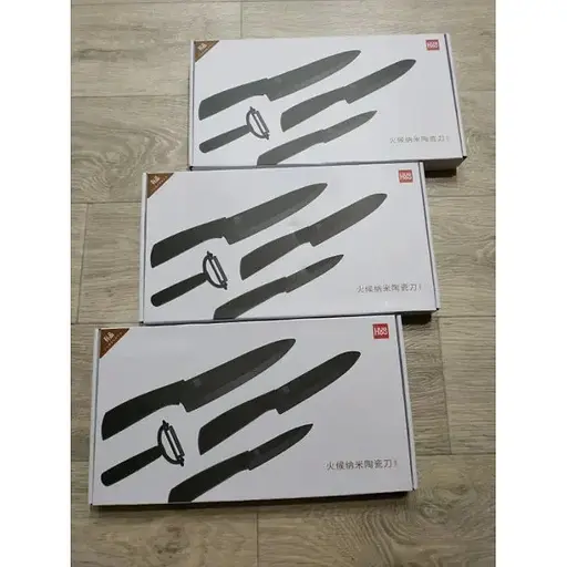 Набір керамічних кухонних ножів Huo Hou hu0010 4 предмети - фото 5