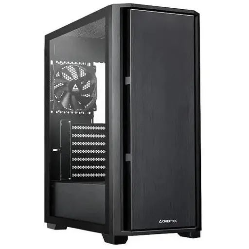 Корпус Chieftec Pro Midi TG, чорний, без БЖ, для ATX / MicroATX / Mini ITX, 1xType-C / 1xUSB 3.0 / 2xUSB 2.0, макс. CPU - 165 мм / - фото 1