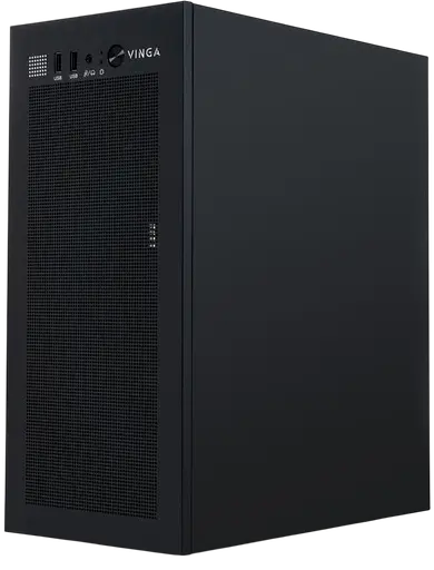 Корпус Vinga CS320B 400W Black - фото 2