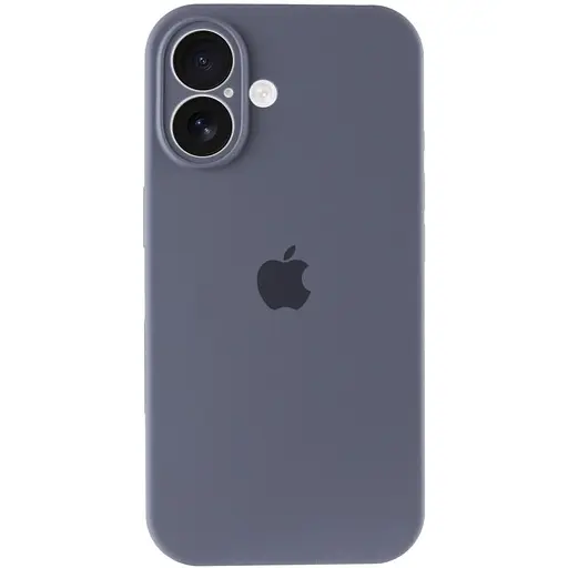 Чехол Epik Silicone Case Full Camera Protective AA для Apple iPhone 16, 6.1 Серый/Lavender Gray - фото 2