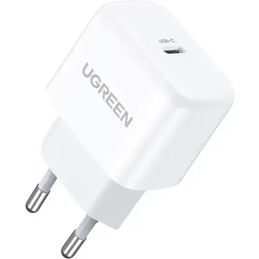 Адаптер зарядний блок живлення Ugreen CD241 Mini Type-C 20W PD білий - фото 1
