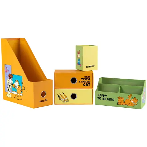 Органайзер настольный Kite Garfield 4 предмета (GF25-357)