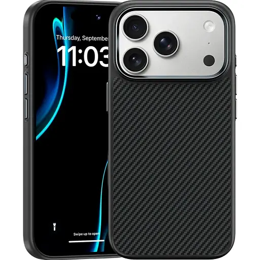 Чохол Benks Magnetic ArmorPro Kevlar Case 600D для Apple iPhone 17 Pro Max Black [145684]