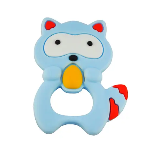 Прорізувач силіконовий "Єнот" MGZ-0402(Blue) у футлярі