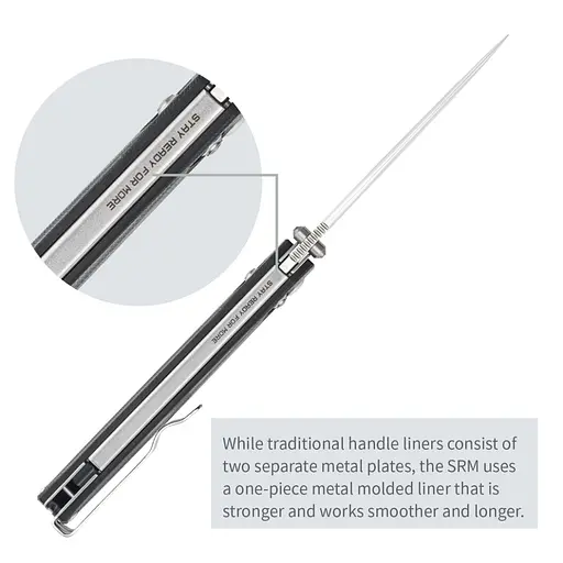 Ніж складаний SRM Terrier 258L-GB, чорний - фото 10