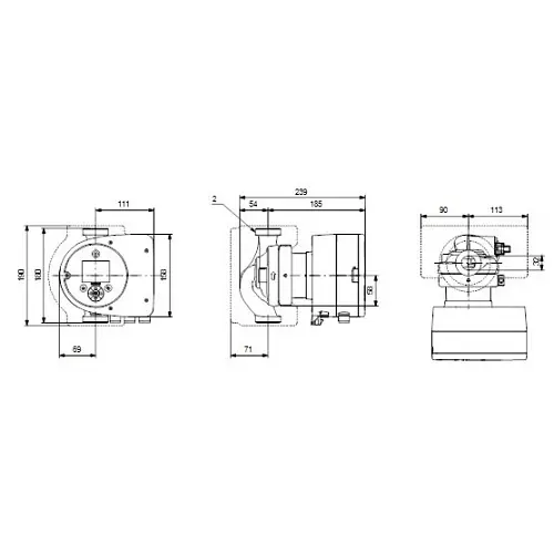 Циркуляційний насос Grundfos Magna3 32-60 180 (97924255) - фото 2