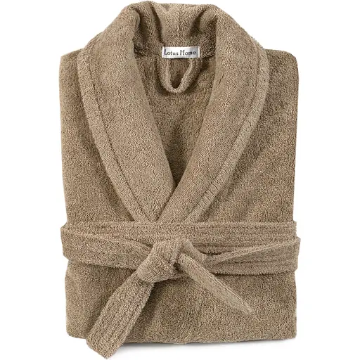 Халат махровый Lotus Home Basic New Line 2XL бежевый (svt-2000022348034)