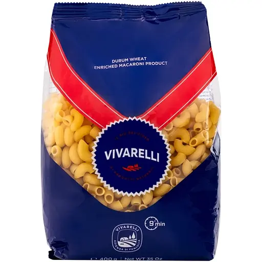 Макаронні вироби Vivarelli Ріжки 400 г - фото 1