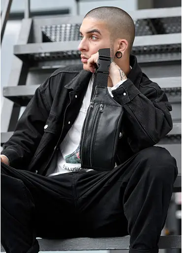 Поясная мужская сумка-бананка Sambag 31х12х5 см 000200335 - фото 3