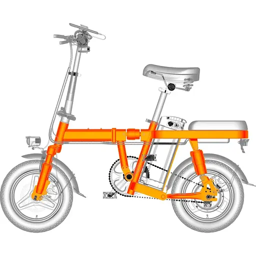 Електровелосипед Engwe T14 Blue [136058] - фото 3