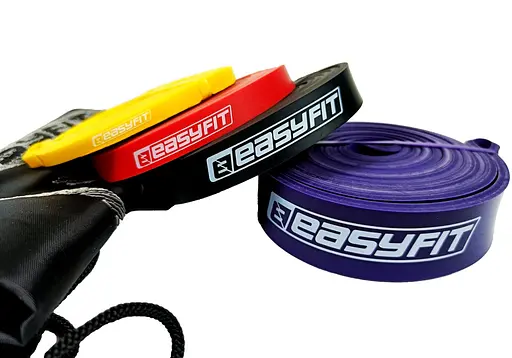 Резиновые петли EasyFit: набор 1-45 кг 4 шт. (EF-1454s) - фото 4