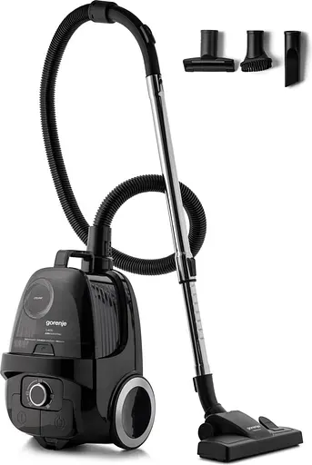 Пылесос Gorenje контейнерный, 800 Вт, емкость для пыли 3,3 л, HEPA, черный - фото 1