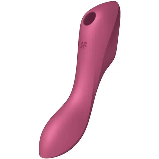 Вакуумний стимулятор клітора з вібрацією Satisfyer Curvy Trinity 3 червоний