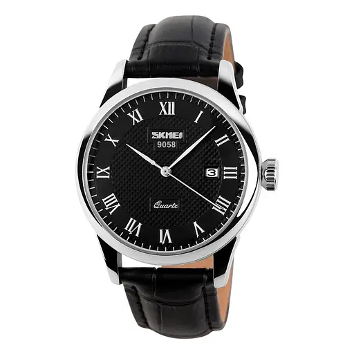 Наручний годинник чоловічий Skmei 9058 Black Man Stainless Steel, 9058SBK-B (18411)