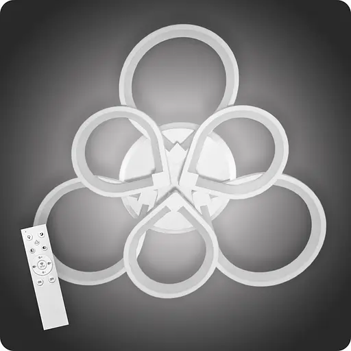 Люстра светодиодная 517 Light 3color с пультом 198Вт Белый (01277) - фото 2