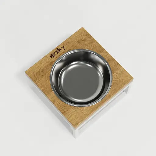 Hollky Base Solo S — миска на підставці для котів і маленьких собак (1 × 0,45 л) - фото 9