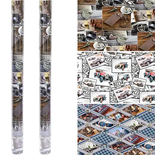 Бумага упаковочная "Мужская" 95998 70*100см Микс - фото 1