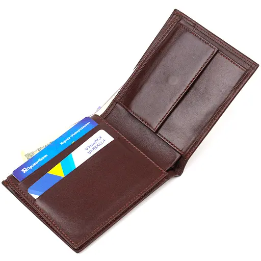 Мужской кожаный кошелек Canpellini 11х9.5х2 см acs0025674 - фото 3