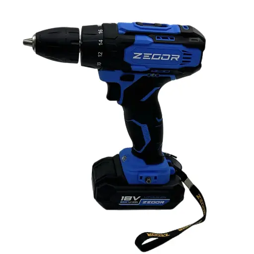 Шуруповерт аккумуляторный универсальный Zegor CDA-18/18В/35 Нм/две скорости/2 батареи 18 В 2 Ач/Реверс/Подсветка
 - фото 2