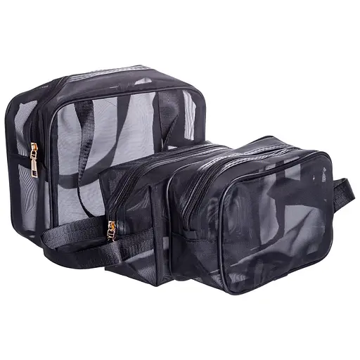 Подарочный набор: беспроводная машинка для стрижки с насадками + термос 530 мл с дисплеем + прозрачные косметички ПВХ (3 шт.) CP2026-21 - фото 6