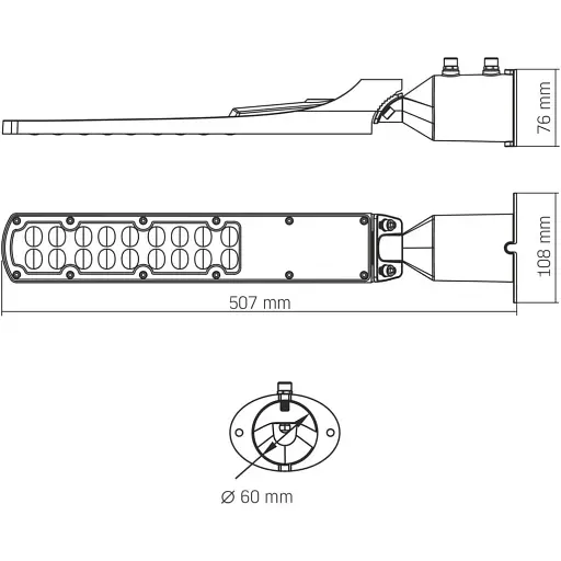 Світлодіодний ліхтар Videx SLE18 50W 5000K (VL-SLE18-0505) - фото 7