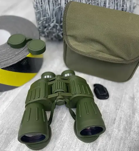 Тактический десятикратный бинокль Seeker Army 10x50WA (Оливковый) - фото 2