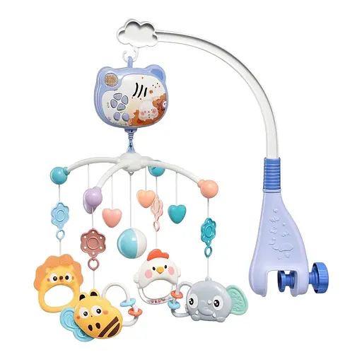 Музична карусель WToys 32579-1 Зоряні сни колискові українською, проєктор блакитна