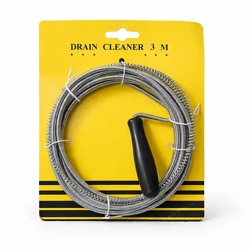 Трос для прочистки труб пружинный из нержавеющей стали 3 м устройство для чистки канализации 88345 - фото 1