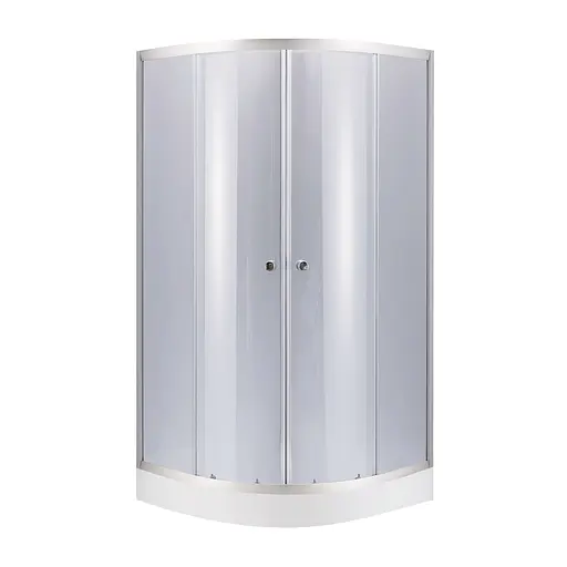 Набор: Lidz душевая кабина Latwa SC90x90. SAT.LOW.GR, стекло тонированное 4 мм + поддон Kupala, Универсальная, тонированная - фото 1