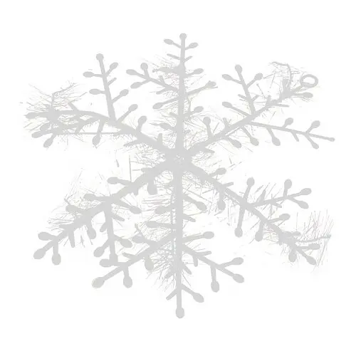 Снежинка одинарная 13 см - фото 2