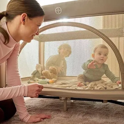 Манеж-кроватка Lionelo Laura Pink Nude (LO-LAURA PINK NUDE) - фото 14