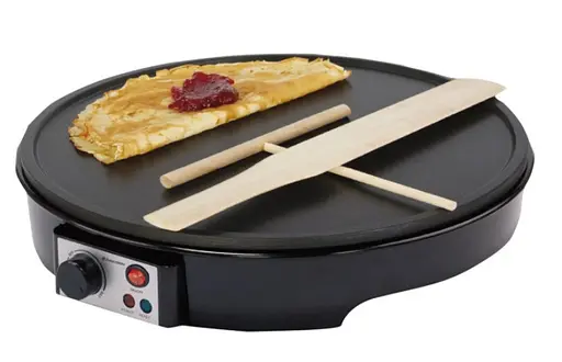 Антипригарная электромельница сковорода для блинов оладий Zurrichberg ZBP-7635 30 см электрическая сковорода - фото 1