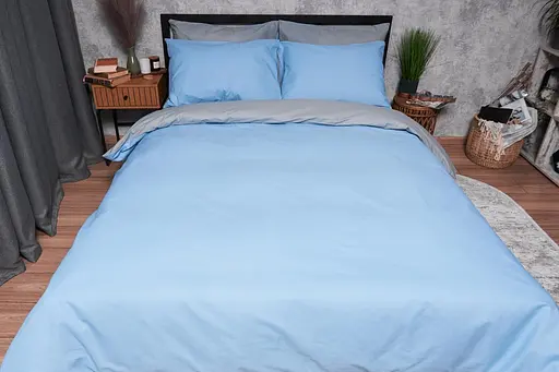 Комплект постельного белья Moon&Star Бязь Gold Люкс Nordic Gray King Size 220x240 наволочки 2х70х70 - фото 3