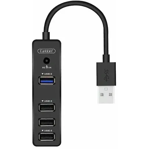 Хаб разветвитель Earldom Type-C на 4 Usb порты ET-Hub08 Usb 4 in 1 Hub - фото 1