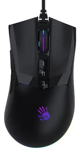 Мышь игровая A4Tech Bloody W90 Max Stone Black USB - фото 1