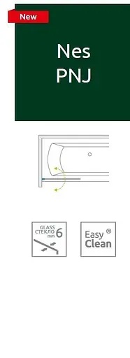 Шторка для ванни Radaway Nes Black PNJ 80 ліва 10011080-54-01L - фото 5