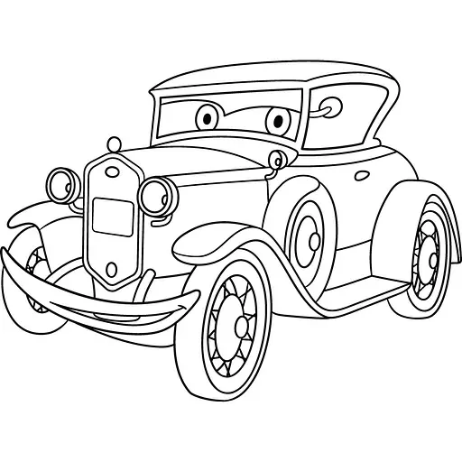 Детская раскраска ArtCraft Ретро автомобиль 25х30 см (15068-AC) - фото 2