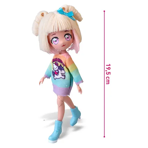 Детская кукла "Стильная Конфетка-единорог" 4SF Manga Dolls HKTF2000 серии "Hello Kitty" - фото 3