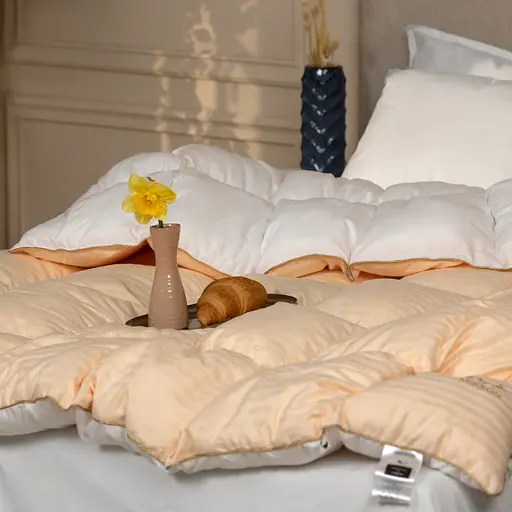 Ковдра пухова MirSon Carmela 032, king size, 240x220, бежева (2200000018472) - фото 8