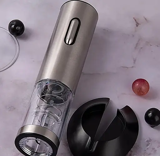 Электрический умный штопор для вина автоматический открыватель для винных бутылок Серебристый 88296 - фото 7