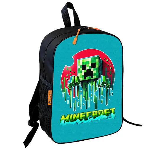 Рюкзак шкільний дитячий 36х27см Майнкрафт Кріпер «Minecraft» з принтом для хлопчика (00606)