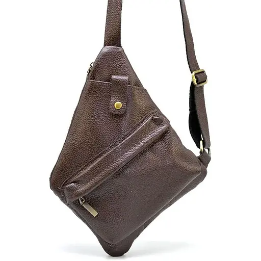 Кожаная сумка-слинг Tarwa 23х21х4 см sum0025560 - фото 1