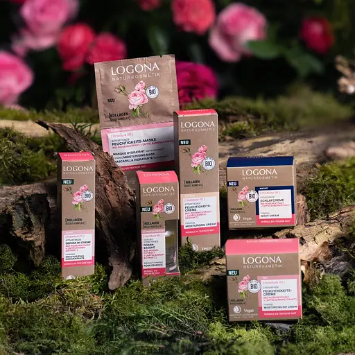 БИО-Крем для лица Активное Увлажнение для нормальной и сухой кожи Роза Logona 50 мл - фото 2