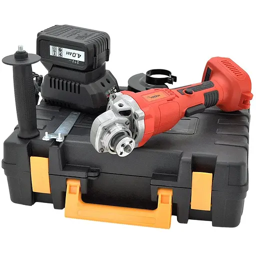 Шліфувальна машина болгарка Merlion AG2110 з батареєю 21V ємність  4 А + зарядний пристрій